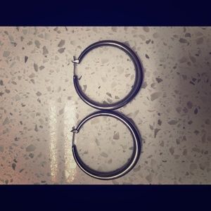 Hematite hoops